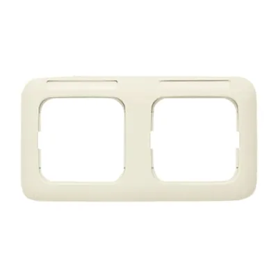 Busch-Jaeger Abdeckrahmen 2-fach 1732 NS-212 | Busch-Duro 2000 SI | waagerecht | Sichtfenster | Kunststoff | weiß