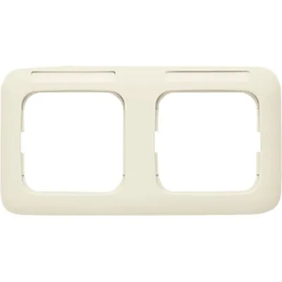 Busch-Jaeger Abdeckrahmen 2-fach 1732 NS-212 | Busch-Duro 2000 SI | waagerecht | Sichtfenster | Kunststoff | weiß