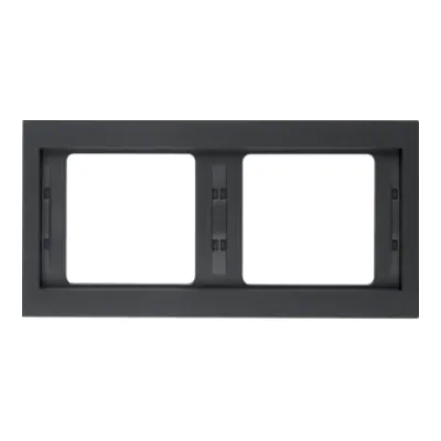 Berker Rahmen 2-fach waagerecht K.1 13637006 | Abdeckrahmen Unterputz | Kunststoff Thermoplast | anthrazit matt