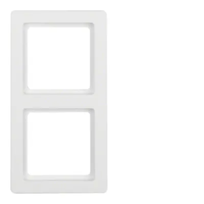 Berker Rahmen 2-fach Q.1 10126089 | Abdeckrahmen Unterputz | Duroplast Kunststoff | polarweiß matt