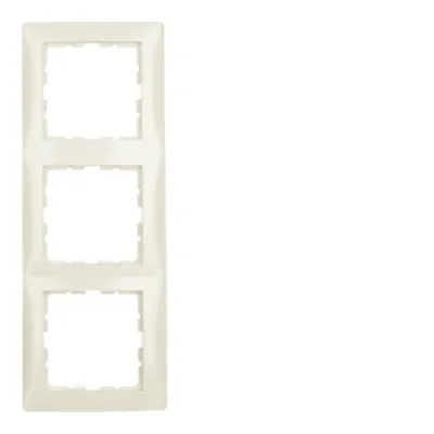 Berker Rahmen 3fach S.1 10138982 | Abdeckrahmen UP | Duroplast Kunststoff | glänzend | halogenfrei | weiß
