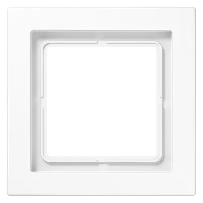 JUNG Rahmen 1-fach LSD981WW | Abdeckrahmen LS/FD-design | 96x96 mm | Duroplast glänzend | alpinweiß | IP20