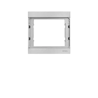 Grothe Rahmen Türstation RA 1168/61 | Aufputz-Montage | 1-fach Modul | Aluminium | 125x125x20 mm | silber