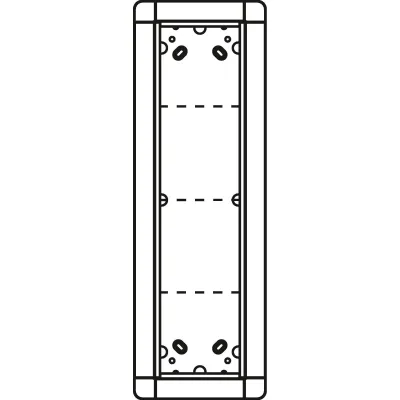 Rahmen-Türstation 4f UP Portier ti Alu