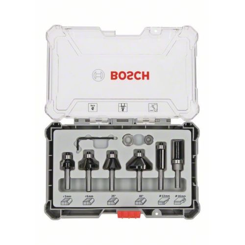 Bild: Rand- und Kantenfräser-Set, 6-teilig (6mm-Schaft)