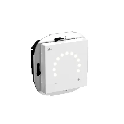 ALRE-IT Raumtemperaturregler HTRRUt210.A00#55 | 230V Unterputz | Thermostat Heizung | LED-Ring | IP30 | weiß RAL9010
