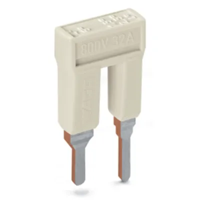 WAGO Reduzierbrücker 2006-499 | Reduzierverbinder 2-polig | 32A | steckbar | isoliert | 6/4 auf 4/2,5/1,5 mm² | grau