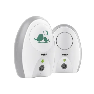 Reer Babyphone Neo Digital | digitales Babyfon FHSS störungsfrei & abhörsicher | VOX ECO-Modus | 250m Reichweite | weiß