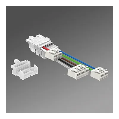 Regiolux Einspeiseadapter SRTA 7E tz 19200084100 | End-Einspeisung | 7-polig | 7x1,5-2,5mm² | Steckkontakt | transluzent