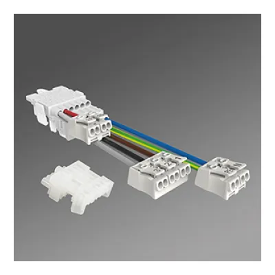 Regiolux Einspeiseadapter SRTA 7E tz 19200084100 | End-Einspeisung | 7-polig | 7x1,5-2,5mm² | Steckkontakt | transluzent