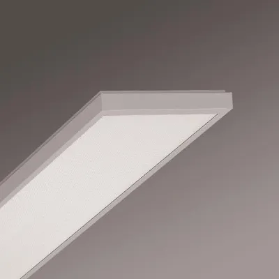 REGIOLUX LED-Deckenleuchte alevo-AVAMP | 7000lm | 28-51W | 4000K | UGR 18,9 | stahl grau | 1548x354mm