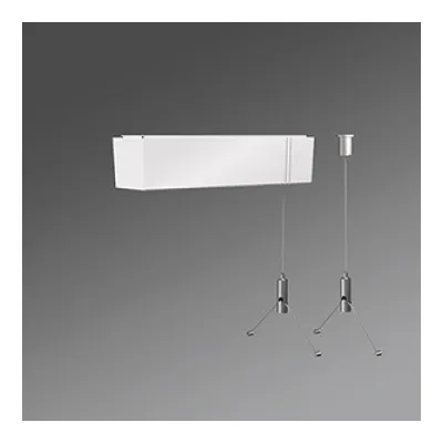 REGIOLUX Seilabhängung SAY-PS 1900/190 vw 91410020101 | Pendelset für LED/T5 Leuchten | 1900 mm Länge | Weiß | Metall