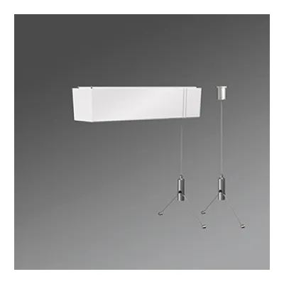 REGIOLUX Seilabhängung SAY-PS 1900/190 vw 91410020101 | Pendelset für LED/T5 Leuchten | 1900 mm Länge | Weiß | Metall