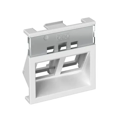 OBO Bettermann Keystone-Träger BRK Key A45 | 6121084 | Modulträger 45x45 mm | reinweiß RAL9010 | Kunststoff