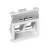 Bild: Rehau Keystone-Träger BRK Key B45 rws | SIGNA IN 6121090 | Zentralplatte 45x45 mm | Kunststoff | reinweiß RAL9010