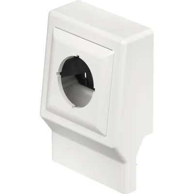 Rehau Gerätesockelträger SL-K 1-fach | OBO SL ETler2050 6132238 | für Sockelleistenkanal 50x20mm | Kunststoff | RAL 9010