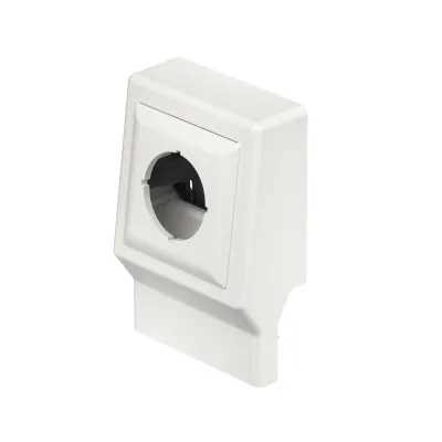 Rehau Gerätesockelträger SL-K 1-fach | OBO SL ETler2050 6132238 | für Sockelleistenkanal 50x20mm | Kunststoff | RAL 9010