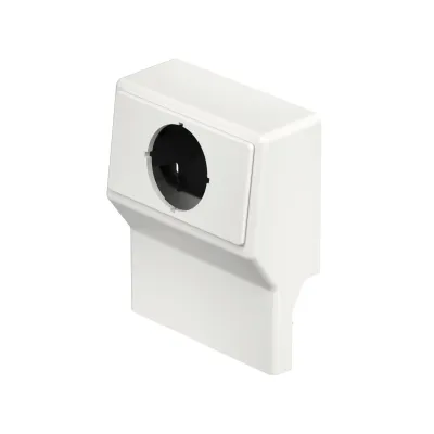 Rehau Geräteträger SL GTleer2050 rw | Sockelleistenkanal 1-fach | ohne Bestückung | Kunststoff | IP40 | RAL 9010
