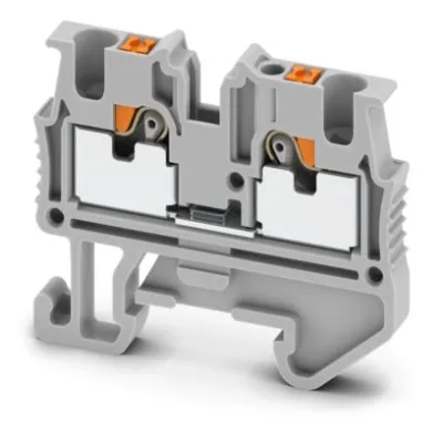 PHOENIX CONTACT Mini-Durchgangsklemme MPT 1,5/S 3248100 | 0,14-1,5 mm² | 500V | 17,5A | Push-in | NS15 | 2-polig | grau
