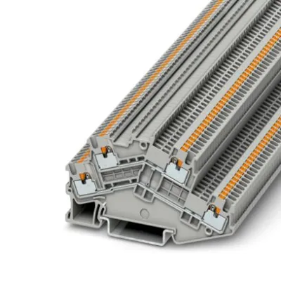 Phoenix Contact Doppelstock-Reihenklemme PTTBS 1,5/S 3214657 | 2 Etagen | Push-in | 0,14-1,5 mm² | 16A | 500V | grau