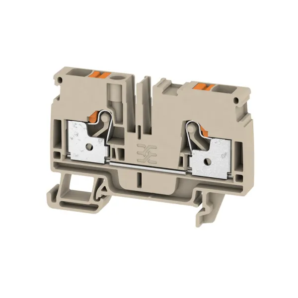 Weidmüller Durchgangsklemme A2C 6 1992110000 | Reihenklemme Push In | 0,5-6 mm² | 800 V | 41 A | Hutschiene TH35 | beige