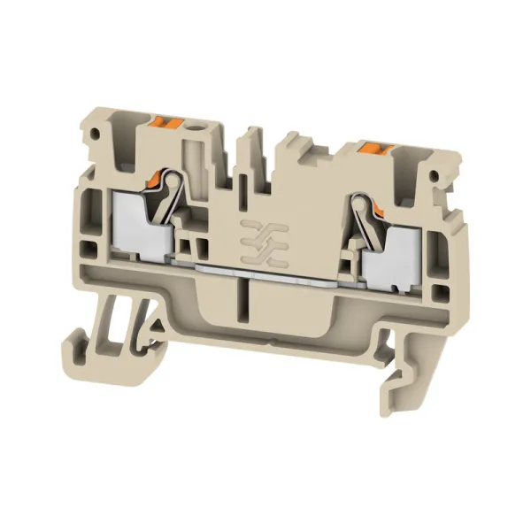 Weidmüller Durchgangs-Reihenklemme A2C 2.5 | 1521850000 | PUSH IN | 0,5-2,5mm² | 24A | 800V | Hutschiene TH35 | beige