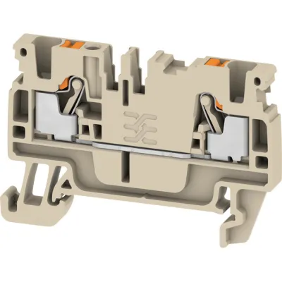Weidmüller Durchgangs-Reihenklemme A2C 2.5 | 1521850000 | PUSH IN | 0,5-2,5mm² | 24A | 800V | Hutschiene TH35 | beige