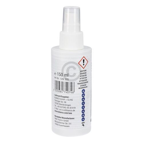 Bild: Reinigungsmittel BLANCO DailyClean+ 526305 für Armaturen Spülen 150ml