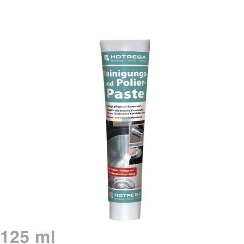 Bild: Reinigungspaste Polierpaste Hotrega H130910 für Kochfeld Kunststoff Metall 125ml