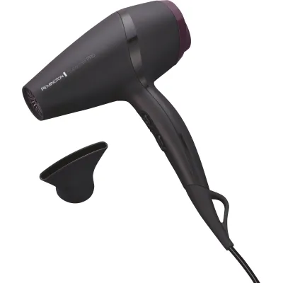 Remington Haartrockner AC7100 | 2100 Watt AC-Motor | Ionen-Keramik | Anti-Frizz | 3 Heizstufen | Schwarz