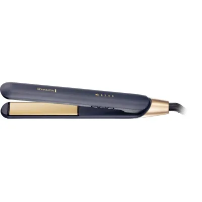 Russell Hobbs Glätteisen S5805 Sapphire Luxe | Haarglätter | 5 Temperaturstufen | Keramikplatten | Blau-Champagner