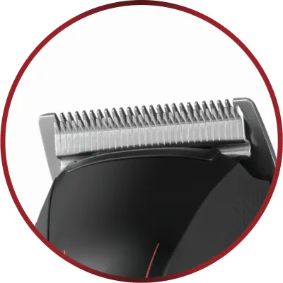 Remington Haarschneidemaschine HC550 Profi | Haarschneider Set | 19 Aufsteckkämme | Akku/Netz | 120 Min Laufzeit