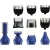 Bild: Remington Haarschneider & Body Trimmer PG6045 | 5-in-1 Set | Titan-Klingen | Kabellos | 40 Min Laufzeit | Blau/Silber