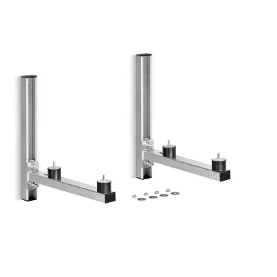 Remko Wandkonsole WKM 500 1613122 | Halterung für Klimaanlage & Wärmepumpe | 2 Stück | max. 80 kg | Schwingungsdämpfer