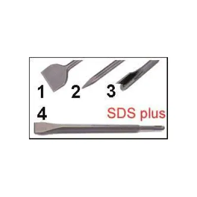 RENNSTEIG 212 00090 Meißelsatz 3tlg SDS-Plus Flach-/Spitz-/Spat 250mm