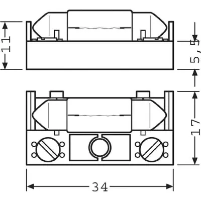 Renz Beleuchtungshalter mit Soffitte 15V 97-9-85131