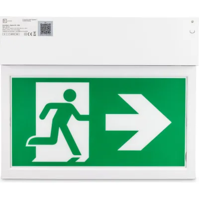 H1 Solutions Rettungszeichenleuchte Unlimited L Zigbee3H | LED Notleuchte 3h | Wand-/Deckenmontage | IP40