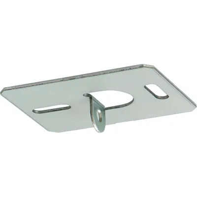 RIDI Befestigungsplatte VLBP 0205887 | Deckenbefestigung mit Öse | Stahl | 80x60x16 mm | max. 20 kg