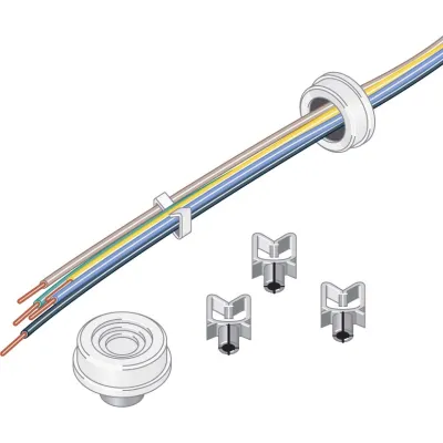 Ridi-Leuchten Durchgangsverdrahtung ZIDV 58/5/1,5 | 5x1,5 mm² | für Lichtbänder & Leuchten bis 1500 mm | 10A | 1700 mm