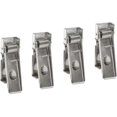 RIDI Einbauklammer Befestigungssatz ZBS-EKL FPL4 0209535 | für Einlegeleuchte | 4 Stück | 150x110x25 mm | silber