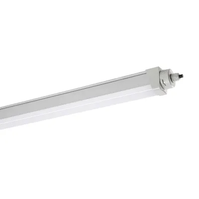 RIDI LED-Feuchtraumleuchte PFSB1200NDLG840O0500 | 40W | 4800lm | 4000K Neutralweiß | IP65 | IK09 | 1260mm | Grau