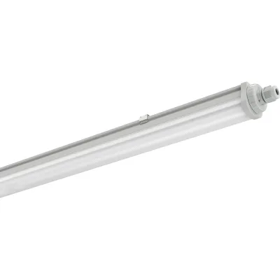 RIDI LED-Feuchtraumleuchte PFSB2 1500FLLG840O0950 | 58W | 4000K | 9420lm | IP65 | IK08 | Deckenanbau | 1520mm | grau