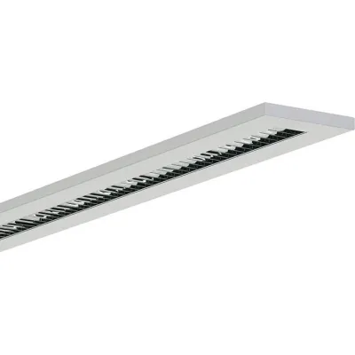 RIDI LED-Pendelleuchte F-LINE | 20W | 4000K | 2359lm | Raster matt | 1253x150mm | silber
