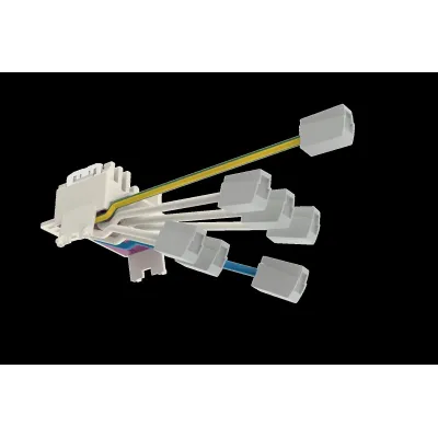 RIDI Netzeinspeiseteil VL2NE-7F 2200015 | End-Einspeisung LINIA EVO | 7-polig | flexibel | IP20/IP54 | weiß