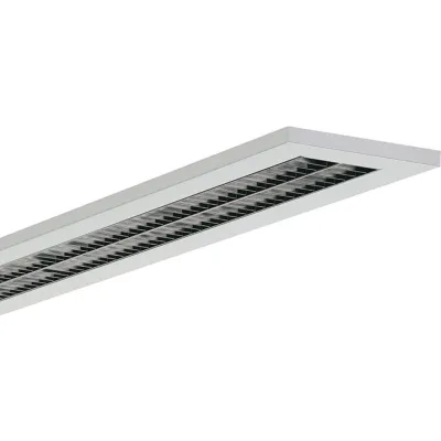 RIDI LED Pendelleuchte F-LINE | 42W | 5230lm | 4000K neutralweiß | direkt/indirekt | silber | Aluminium matt