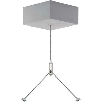 Ridi Seilpendel Trapez Baldachin eckig ZSPT2ZE 190 1,5M-SI silber Ridi Seilpende