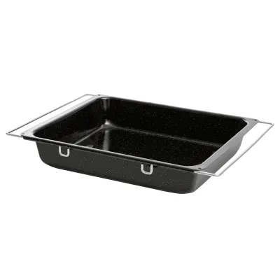 Riess Backblech Multiflex hoch 0408-022 | Profi Backblech | verstellbar 41,5-52,5x33x7 cm | Emaille | schnittfest