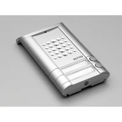 RITT Audio-Türstation 1271942 Minivox (2 Tasten) weiss alu