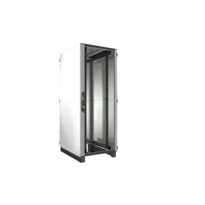 RITTAL Netzwerkschrank VX IT 5309.156 | 42HE 19"-Profil | 800x2100x1000mm | vormontiert | Front-Sichttür | grau RAL7035
