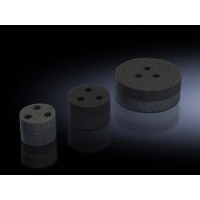 Rittal Abdeckkappe SK 3286.880 | Dachgerät SK3383/3384/3385 | Innenluftaustritt | Metall | Ø100mm | 2 Stück | schwarz